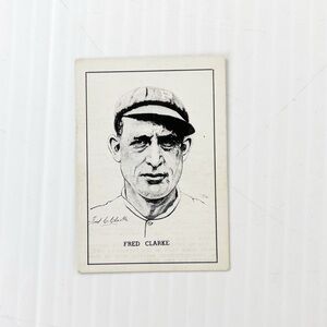 Vintage 1950 Callahan Hall of Fame Fred Clarke Baseball Trading Card